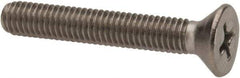 Value Collection - #10-32 UNF, 1-1/4" OAL Phillips Drive Machine Screw - Flat Head, Grade 316 Stainless Steel, Uncoated, Without Washer - Exact Tool & Supply