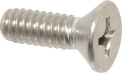 Value Collection - 1/4-20 UNC, 3/4" OAL Phillips Drive Machine Screw - Flat Head, Grade 316 Stainless Steel, Uncoated, Without Washer - Exact Tool & Supply