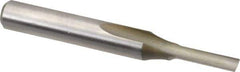 Onsrud - 1/8" Diam, 1/4" Shank Diam, 1/2" Length of Cut, 1 Flute Single Edge Straight Router Bit - 2" Overall Length, Right Hand Cut, High Speed Steel - Exact Tool & Supply