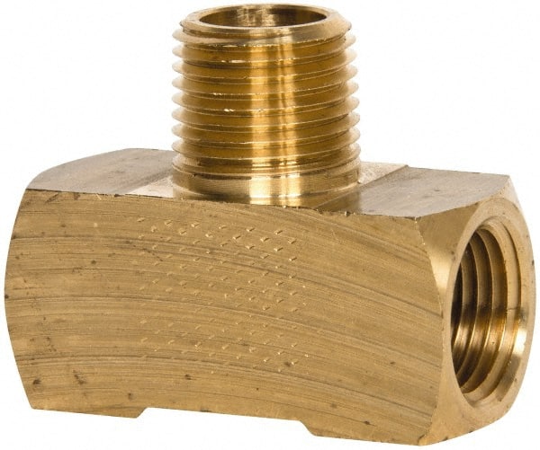 Eaton - 1/2 Male 1/2 Female MNPTF x FNPTF Industrial Pipe Male Branch Tee - Exact Tool & Supply
