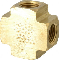 Eaton - 3/8 Female FNPTF Industrial Pipe Female Cross - Exact Tool & Supply