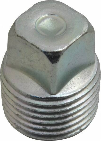 Eaton - 3/8 Male Thread, Steel Industrial Pipe Square Head Plug - MNPT, 6,000 psi - Exact Tool & Supply