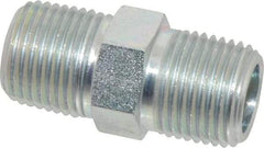 Eaton - 1/2 Male Thread, Steel Industrial Pipe Hex Nipple - MNPT, 6,000 psi - Exact Tool & Supply