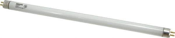 Philips - 8 Watt Fluorescent Tubular Miniature Bi-Pin Lamp - 4,100°K Color Temp, 400 Lumens, T5, 7,500 hr Avg Life - Exact Tool & Supply