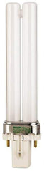 Philips - 7 Watt Fluorescent Commercial/Industrial 2 Pin Lamp - 4,100°K Color Temp, 400 Lumens, PLS, 10,000 hr Avg Life - Exact Tool & Supply