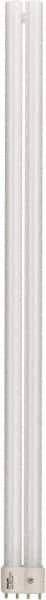 Philips - 50 Watt Fluorescent Commercial/Industrial 4 Pin Lamp - 3,000°K Color Temp, 4,300 Lumens, 147 Volts, PLL, 20,000 hr Avg Life - Exact Tool & Supply