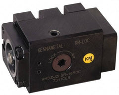 Kennametal - Right Hand Cut, KM32 Modular Connection, Square Shank Lathe Modular Clamping Unit - 1.89" Square Shank Length, 2" Square Shank Width, 3.622" OAL, Through Coolant, Series CLSR Square Shank - Exact Tool & Supply