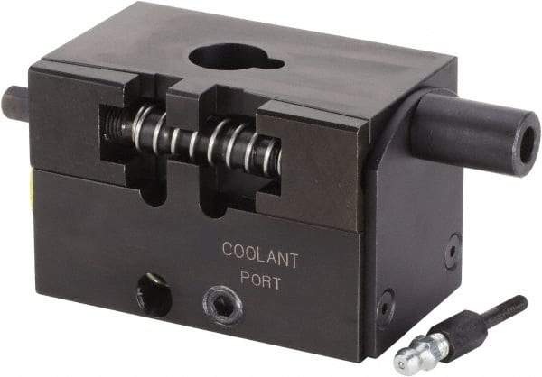Kennametal - Right Hand Cut, KM40 Modular Connection, Square Shank Lathe Modular Clamping Unit - 2.244" Square Shank Length, 2-1/2" Square Shank Width, 4.425" OAL, Through Coolant, Series CL2S Square Shank - Exact Tool & Supply