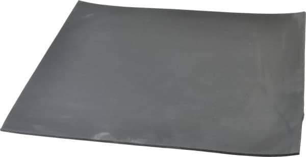 Made in USA - 12" Long, 12" Wide, 1/8" Thick, Buna-N Rubber Foam Sheet - 45 to 55 Durometer, Black, -20 to 180°F, 2,500 psi Tensile Strength, Plain Backing, Stock Length - Exact Tool & Supply