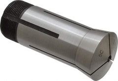 Interstate - 3/16 Inch 5C Round Collet - 3.28" Overall Length, 1.041-24 Internal Thread Size, Steel, 0.0005 Inch TIR - Exact Tool & Supply