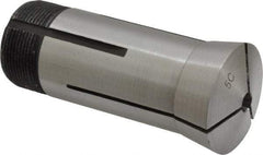 Interstate - 1/4 Inch 5C Round Collet - 3.28" Overall Length, 1.041-24 Internal Thread Size, Steel, 0.0005 Inch TIR - Exact Tool & Supply