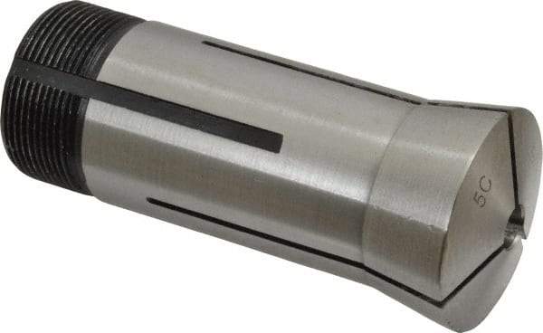 Interstate - 9/32 Inch 5C Round Collet - 3.28" Overall Length, 1.041-24 Internal Thread Size, Steel, 0.0005 Inch TIR - Exact Tool & Supply