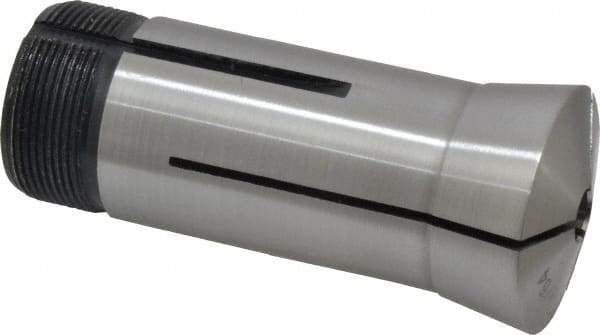 Interstate - 19/64 Inch 5C Round Collet - 3.28" Overall Length, 1.041-24 Internal Thread Size, Steel, 0.0005 Inch TIR - Exact Tool & Supply