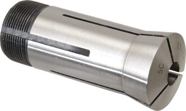 Interstate - 27/64 Inch 5C Round Collet - 3.28" Overall Length, 1.041-24 Internal Thread Size, Steel, 0.0005 Inch TIR - Exact Tool & Supply