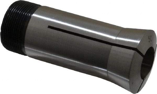 Interstate - 47/64 Inch 5C Round Collet - 3.28" Overall Length, 1.041-24 Internal Thread Size, Steel, 0.0005 Inch TIR - Exact Tool & Supply