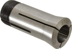 Interstate - 27/32 Inch 5C Round Collet - 3.28" Overall Length, 1.041-24 Internal Thread Size, Steel, 0.0005 Inch TIR - Exact Tool & Supply