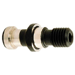 Iscar - CAT40 Taper, M16x2 Thread, 45° Angle Radius, Standard Retention Knob - 1-3/4" OAL, 0.7087" Knob Diam, 0.6457" from Knob to Flange, 0.2913" Coolant Hole, Through Coolant - Exact Tool & Supply