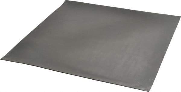 Made in USA - 12" Long, 12" Wide, 1/16" Thick, Neoprene Rubber Foam Sheet - 45 to 55 Durometer, Black, -40 to 225°F, 2,500 psi Tensile Strength, Plain Backing, Stock Length - Exact Tool & Supply