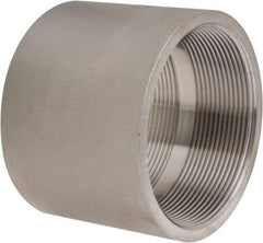 Merit Brass - 4" Grade 304 Stainless Steel Pipe Coupling - FNPT x FNPT End Connections, 150 psi - Exact Tool & Supply