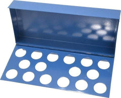 Interstate - 16 Collet, R8 Steel Collet Rack and Tray - 4 Inch Wide x 1-1/2 Inch High x 9 Inch Long - Exact Tool & Supply