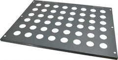 Value Collection - 48 Collet, R8 Steel Collet Rack and Tray - 8 Inch Wide x 12-1/2 Inch High x 15-1/2 Inch Long - Exact Tool & Supply