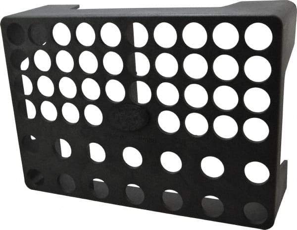 Made in USA - 52 Collet, R8 Plastic Collet Rack and Tray - 10 Inch Wide x 4 Inch High x 14 Inch Long - Exact Tool & Supply