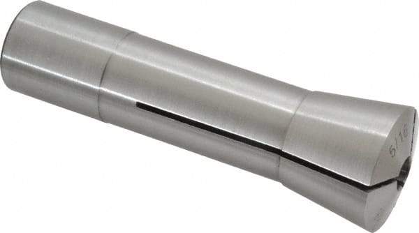 Interstate - 5/16 Inch Steel R8 Collet - 7/16-20 Drawbar Thread, 0.0007 Inch TIR - Exact Tool & Supply