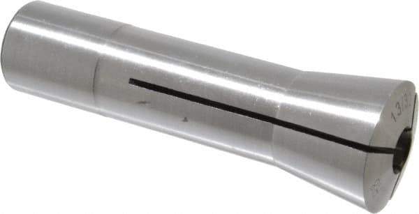 Interstate - 13/32 Inch Steel R8 Collet - 7/16-20 Drawbar Thread, 0.0007 Inch TIR - Exact Tool & Supply