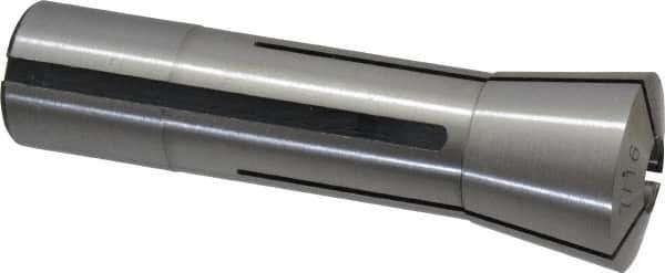 Interstate - 7/16 Inch Steel R8 Collet - 7/16-20 Drawbar Thread, 0.0007 Inch TIR - Exact Tool & Supply