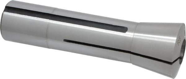 Interstate - 9/16 Inch Steel R8 Collet - 7/16-20 Drawbar Thread, 0.0007 Inch TIR - Exact Tool & Supply