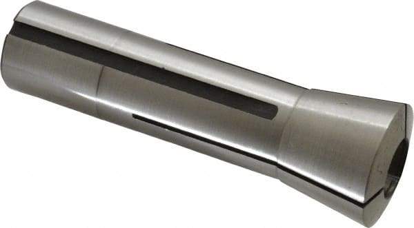 Interstate - 19/32 Inch Steel R8 Collet - 7/16-20 Drawbar Thread, 0.0007 Inch TIR - Exact Tool & Supply