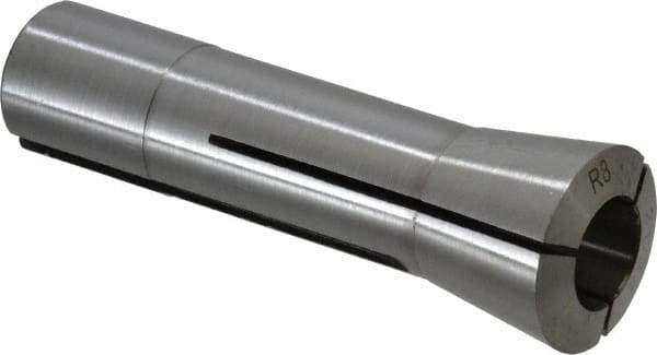 Interstate - 21/32 Inch Steel R8 Collet - 7/16-20 Drawbar Thread, 0.0007 Inch TIR - Exact Tool & Supply