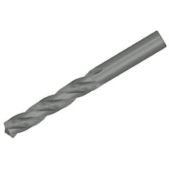 Kennametal - 1/4" 130° Solid Carbide Jobber Drill - Bright Finish, Right Hand Cut, Spiral Flute, Straight Shank, 3.74" OAL, Standard Point - Exact Tool & Supply