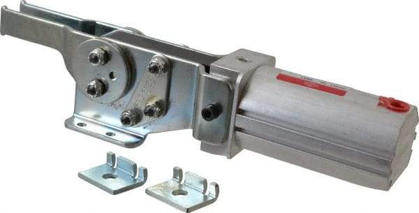 De-Sta-Co - 390 Lb Inner Hold Capacity, Horiz Mount, Air Power Hold-Down Toggle Clamp - 1/8 NPT Port, 145 Max psi, 90° Bar Opening, 39.62mm Height Under Bar - Exact Tool & Supply
