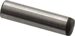 Value Collection - 3/16" Diam x 3/4" Pin Length Alloy Steel Oversized Dowel Pin - C 50-58 Hardness, 7,200 Lb Breaking Strength, 1 Beveled & 1 Rounded End - Exact Tool & Supply