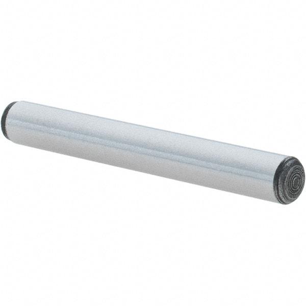 Value Collection - 3/16" Diam x 1-1/2" Pin Length Alloy Steel Oversized Dowel Pin - C 50-58 Hardness, 7,200 Lb Breaking Strength, 1 Beveled & 1 Rounded End - Exact Tool & Supply