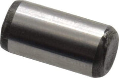 Value Collection - 1/4" Diam x 1/2" Pin Length Alloy Steel Oversized Dowel Pin - C 50-58 Hardness, 12,800 Lb Breaking Strength, 1 Beveled & 1 Rounded End - Exact Tool & Supply