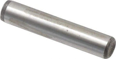 Value Collection - 1/4" Diam x 1-1/4" Pin Length Alloy Steel Oversized Dowel Pin - C 50-58 Hardness, 12,800 Lb Breaking Strength, 1 Beveled & 1 Rounded End - Exact Tool & Supply