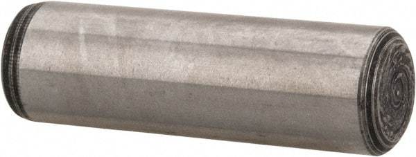 Value Collection - 5/16" Diam x 1" Pin Length Alloy Steel Oversized Dowel Pin - C 50-58 Hardness, 20,000 Lb Breaking Strength, 1 Beveled & 1 Rounded End - Exact Tool & Supply