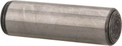 Value Collection - 5/16" Diam x 1" Pin Length Alloy Steel Oversized Dowel Pin - C 50-58 Hardness, 20,000 Lb Breaking Strength, 1 Beveled & 1 Rounded End - Exact Tool & Supply