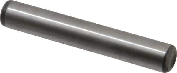 Value Collection - 5/16" Diam x 2" Pin Length Alloy Steel Oversized Dowel Pin - C 50-58 Hardness, 20,000 Lb Breaking Strength, 1 Beveled & 1 Rounded End - Exact Tool & Supply