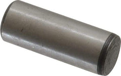Value Collection - 3/8" Diam x 1" Pin Length Alloy Steel Oversized Dowel Pin - C 50-58 Hardness, 28,700 Lb Breaking Strength, 1 Beveled & 1 Rounded End - Exact Tool & Supply