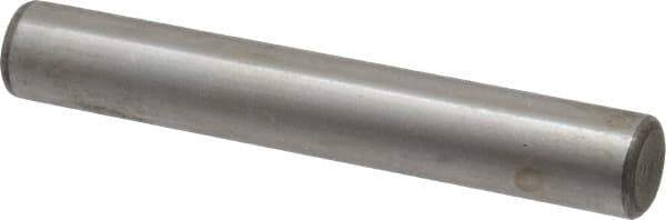 Value Collection - 3/8" Diam x 2-1/2" Pin Length Alloy Steel Oversized Dowel Pin - C 50-58 Hardness, 28,700 Lb Breaking Strength, 1 Beveled & 1 Rounded End - Exact Tool & Supply