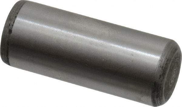 Value Collection - 1/2" Diam x 1-1/4" Pin Length Alloy Steel Oversized Dowel Pin - C 50-58 Hardness, 51,000 Lb Breaking Strength, 1 Beveled & 1 Rounded End - Exact Tool & Supply