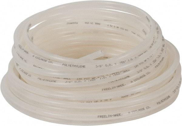 Coilhose Pneumatics - 1/4" ID x 3/8" OD, 100' Long, Polyethylene Tube - Natural, 192 Max psi, -60 to 200°F - Exact Tool & Supply