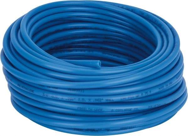 Coilhose Pneumatics - 1/4" ID x 3/8" OD, 100' Long, Polyethylene Tube - Blue, 192 Max psi, -60 to 200°F - Exact Tool & Supply