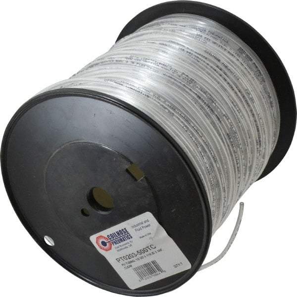 Coilhose Pneumatics - 1/16" ID x 1/8" OD, 500' Long, Polyurethane Tube - Clear, 233 Max psi, -60 to 200°F - Exact Tool & Supply