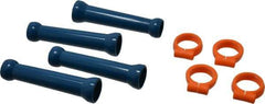 Loc-Line - 1/2" Hose Inside Diam, Coolant Hose Extension Element Kit - Includes (4) 1/2" Element Clamp, (4) 1/2" Extension Element, for Use with Loc-Line Modular Hose System, 8 Pieces - Exact Tool & Supply
