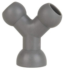 Cedarberg - 1/4" Hose Inside Diam, Coolant Hose Y-Fitting - Female to Female, for Use with Snap Together Hose System, 2 Pieces - Exact Tool & Supply