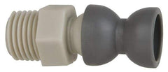 Cedarberg - 2 Piece, 1/4" Hose ID, Female to Male Coolant Hose Pipe Thread Connector - 1/4" NPT, For Snap-Loc Modular Hose Systems - Exact Tool & Supply